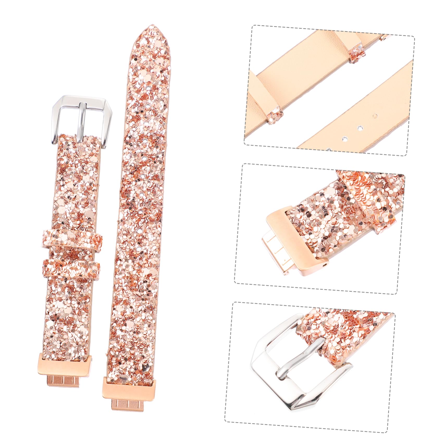PACKOVE 3pièces Bracelet Sequins Pour Montre Compatible Avec Inspire Design Et Élégant Pour Toutes Les Occasions Facile à Installer Retirer