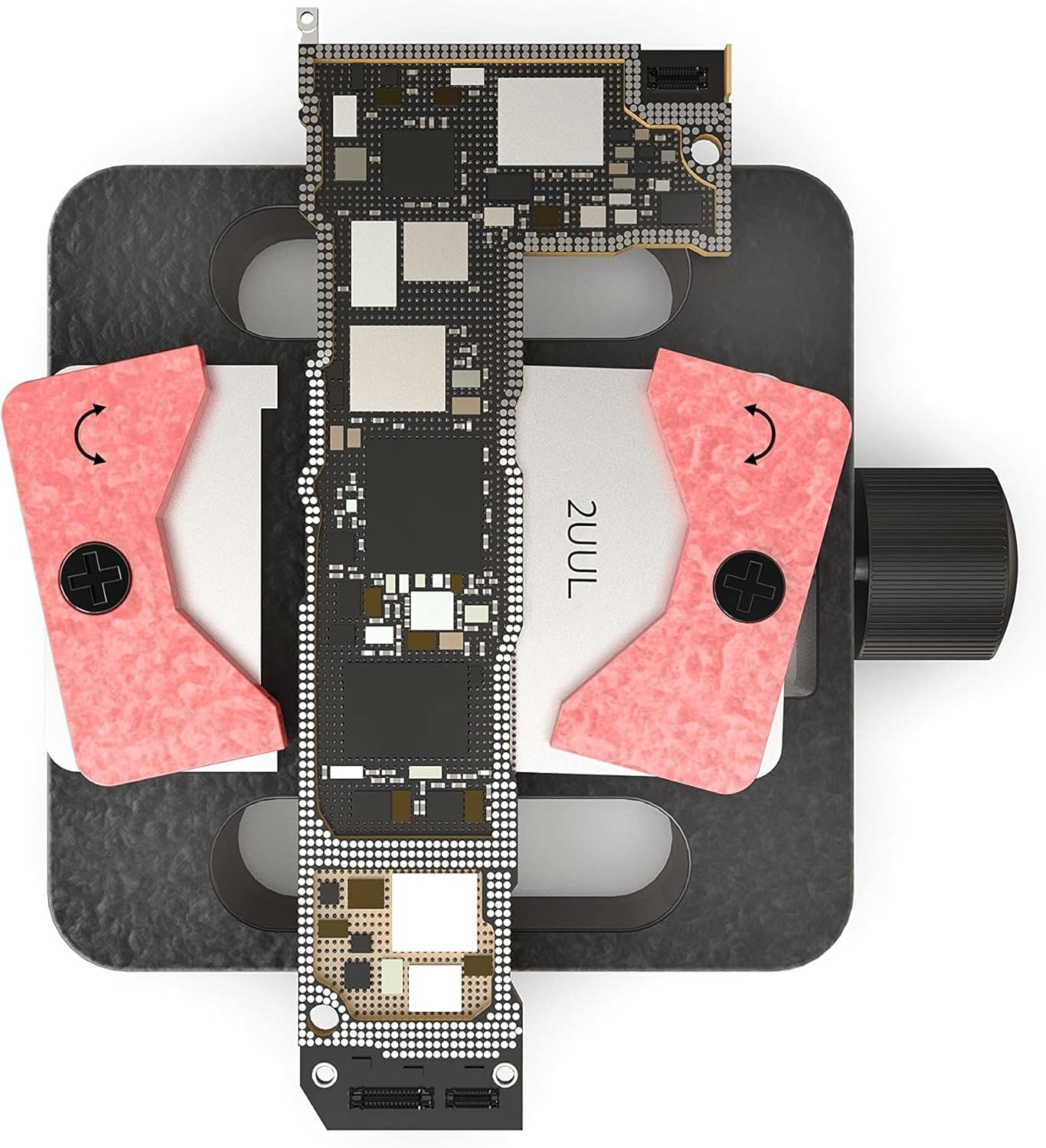 2UUL Mini Fixture Motherboard IC Chip Jig Board Holder for iPhone Android Phone Repair Fix Miniaturization Tin Planting Table WYLIE 5PCS Mobilephone Repair Tool Sets