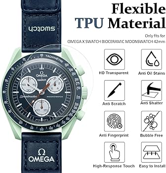 Miimall (6 Pack) Compatible for OMEGA X SWATCH BIOCERAMIC