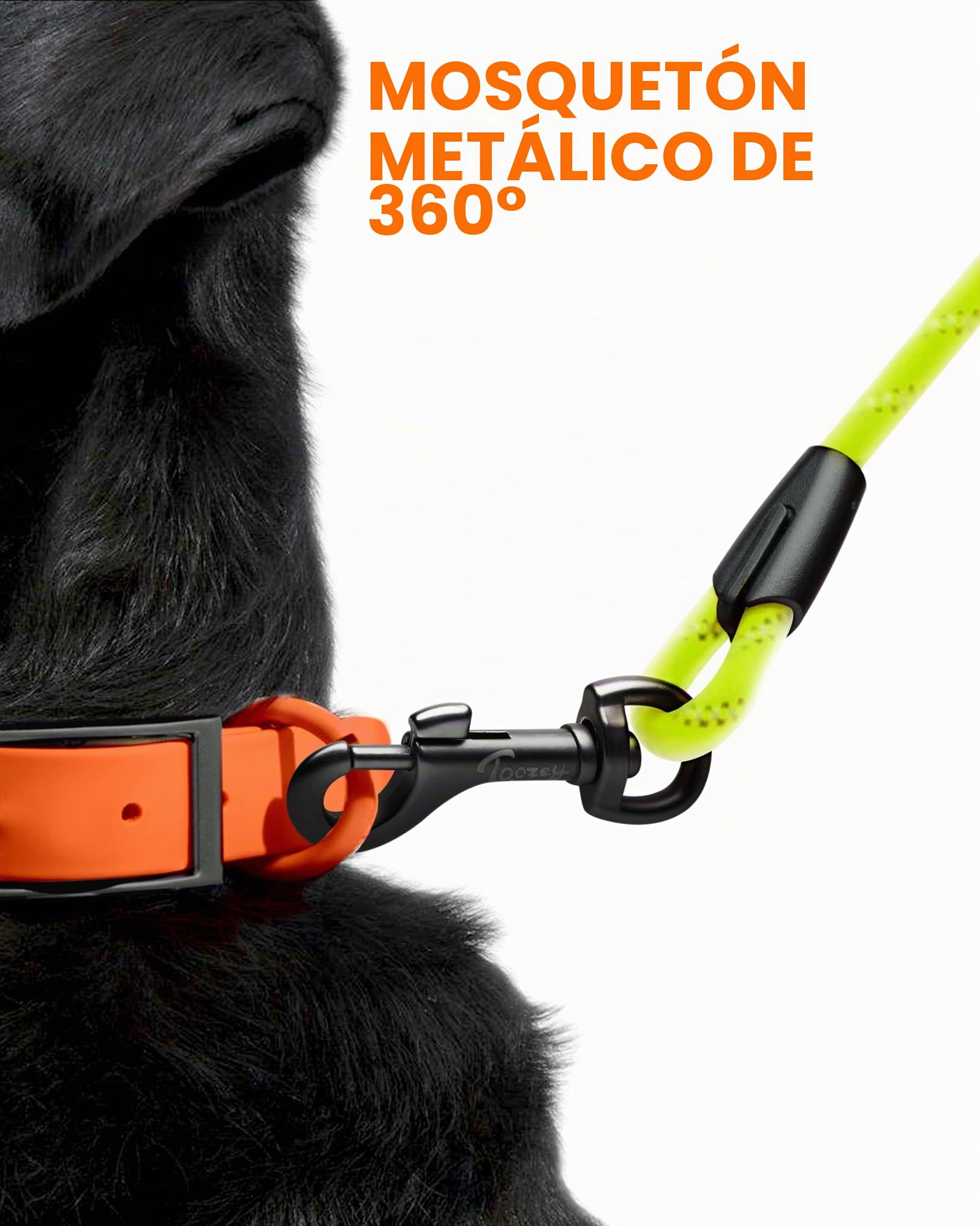 Toozey Correa de arrastre para perros - Impermeable y reflectante para seguridad - Ligera, fuerte y robusta, correa de entrenamiento con asa para la mano, 5 m/10 m/15 m/20 m para perros pequeños