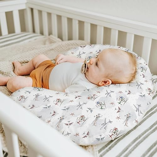 Miniatura 5 de Fundas de almohada de enfermería para niños y niñas, aviones vintage, aviones, helicópteros, modelos de aviones, fundas de lactancia para lactancia