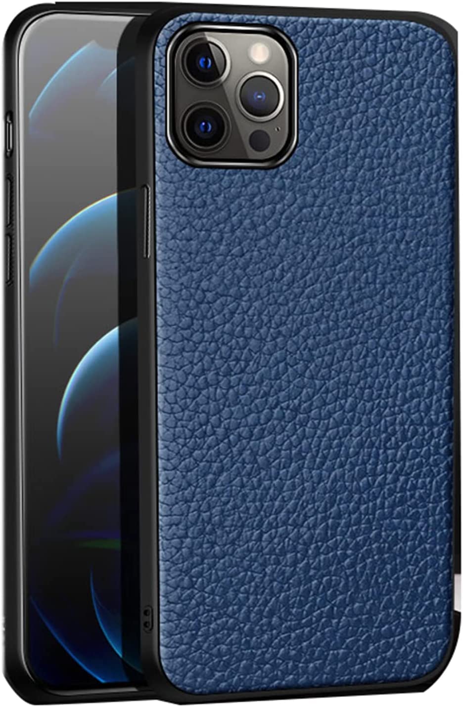 Coque antichoc iPhone 13 mini en TPU souple et bleu rétro