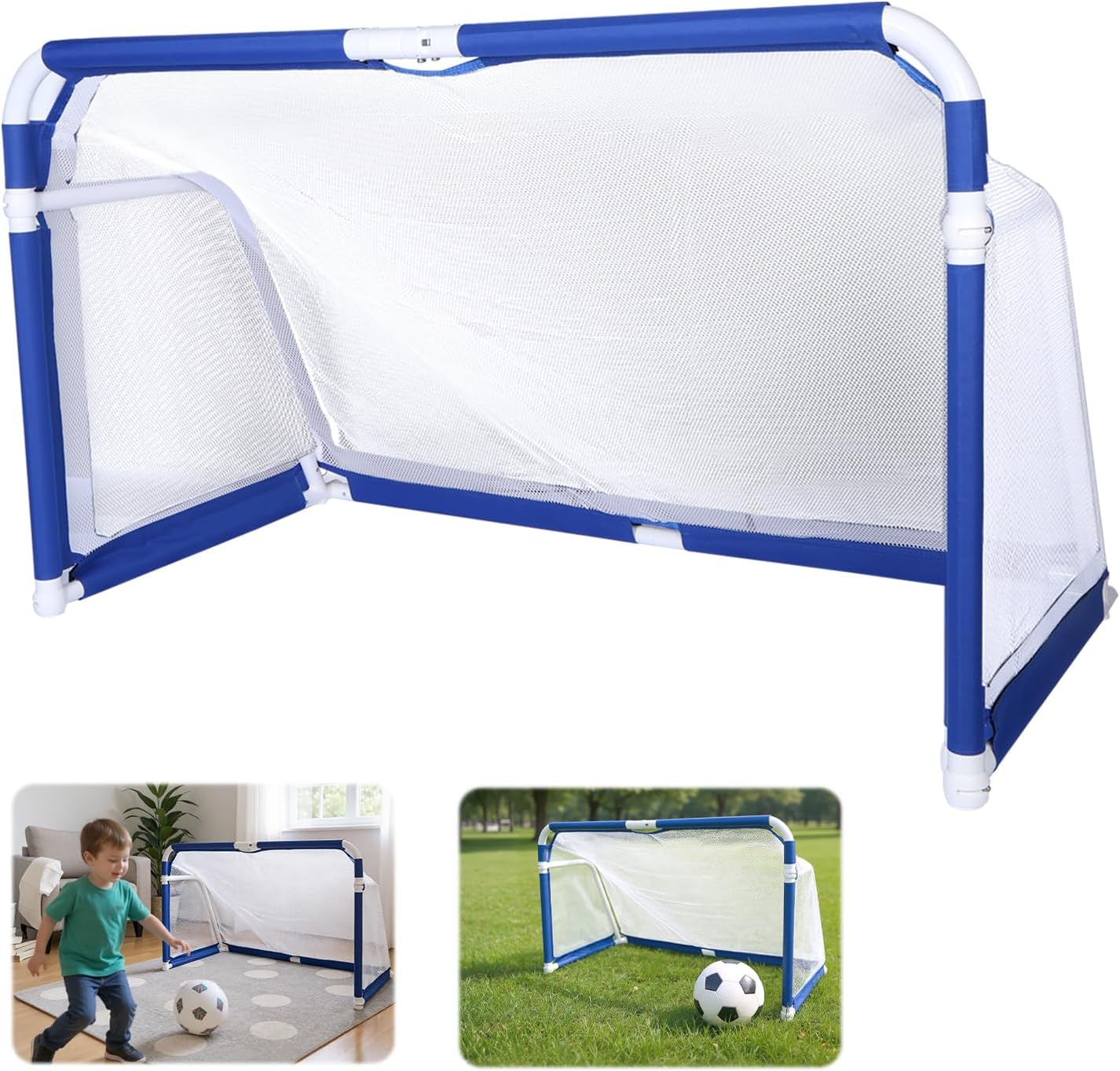 Generic 5x3 FT Foldable Soccer Net for Backyard Park Field Quick Set Up Soccer Net Training Equipment for Practice Outdoor Sports
