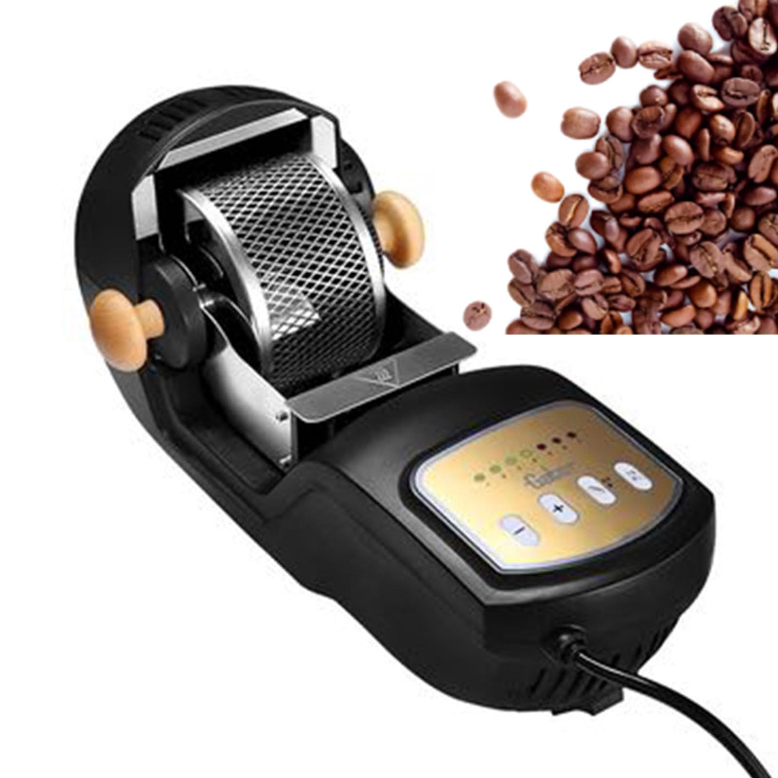 Home Teglia per caffè con vetro trasparente, modalità automatica e fai da te per gli appassionati di caffè e regali