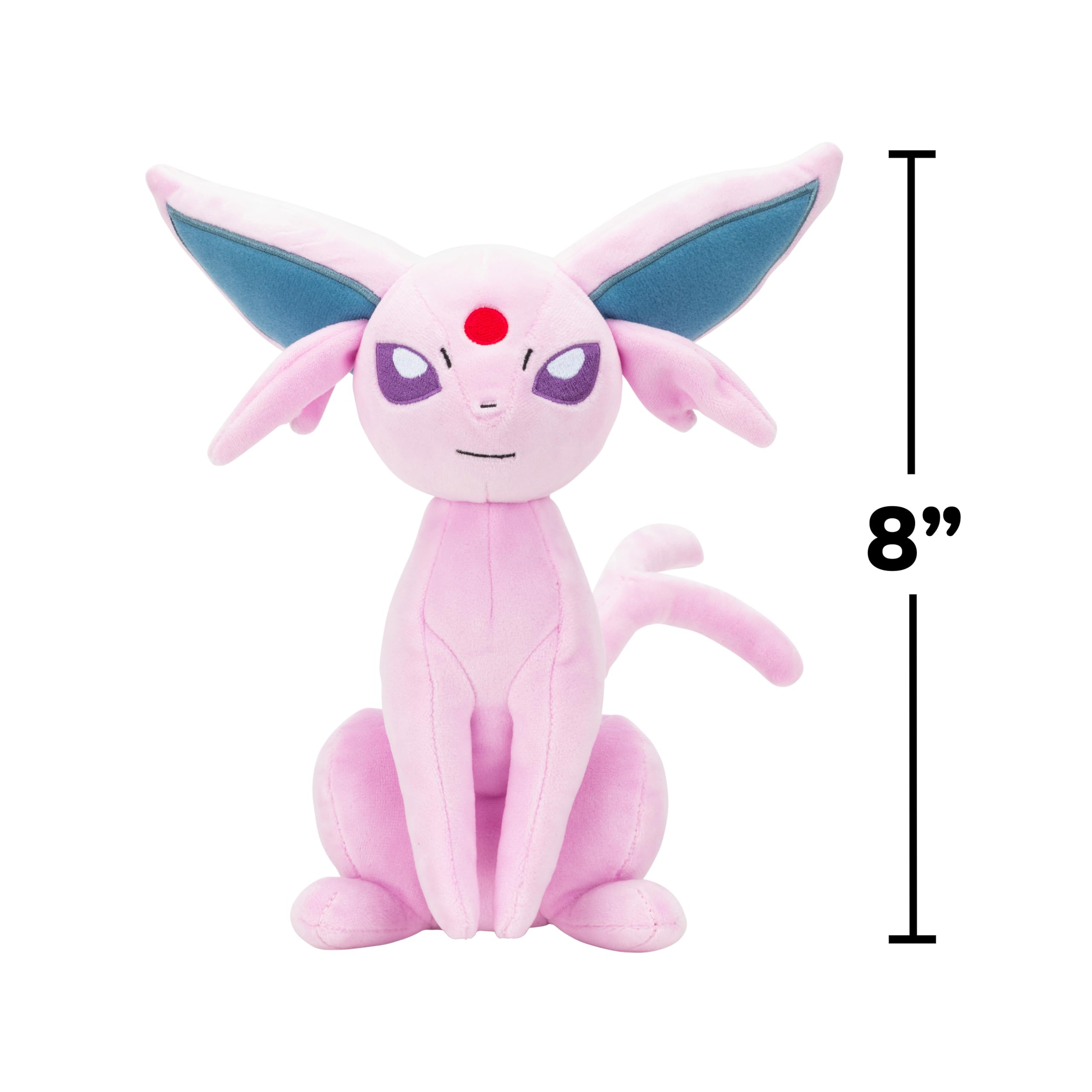 Pokémon Plush 20 cm Espeon - Blue/Purple - Official Pokemon stuffed collectible toy for children 2+