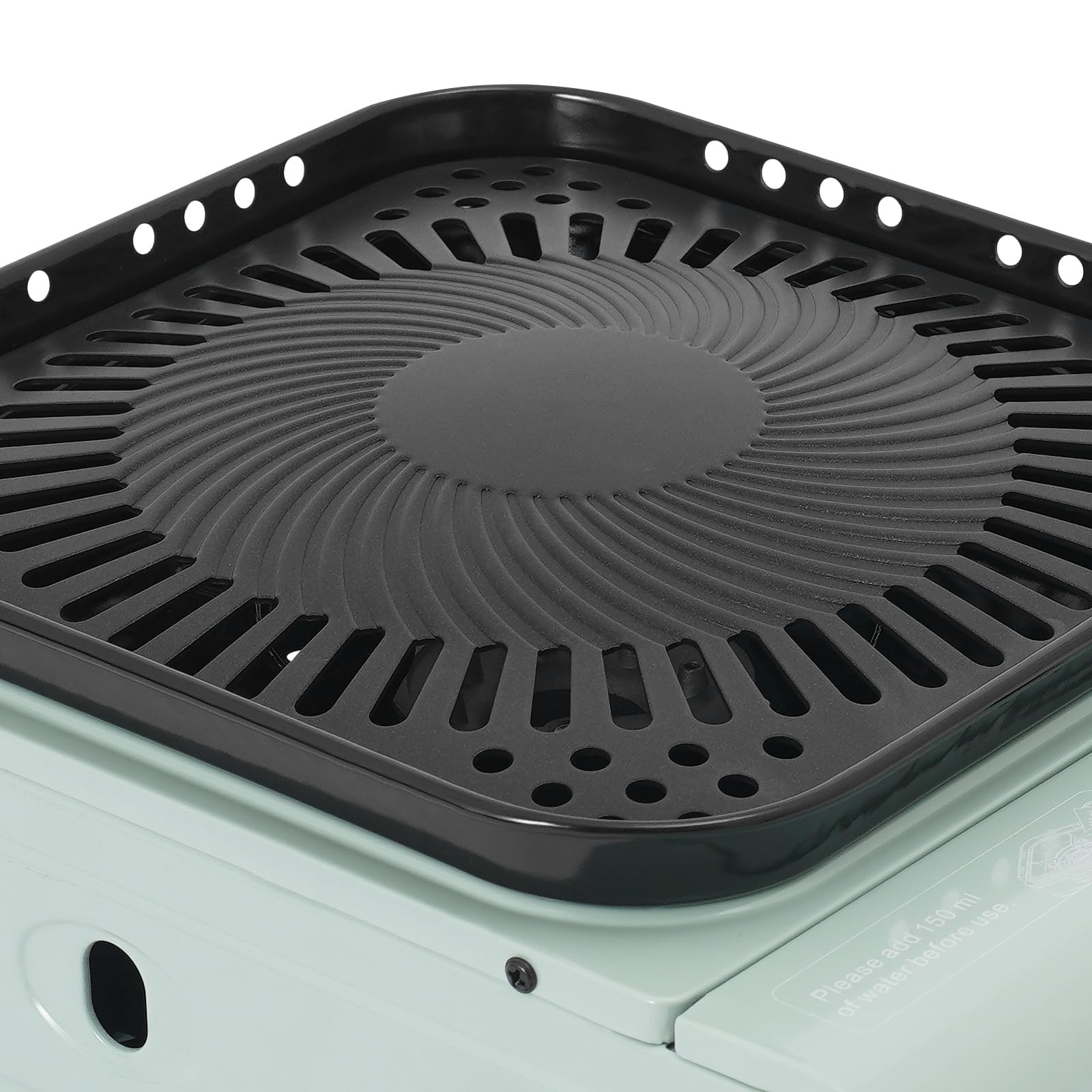 Fornello da campeggio a gas da 2300 W, con custodia per il trasporto, antivento, per pentola da 19 cm di diametro