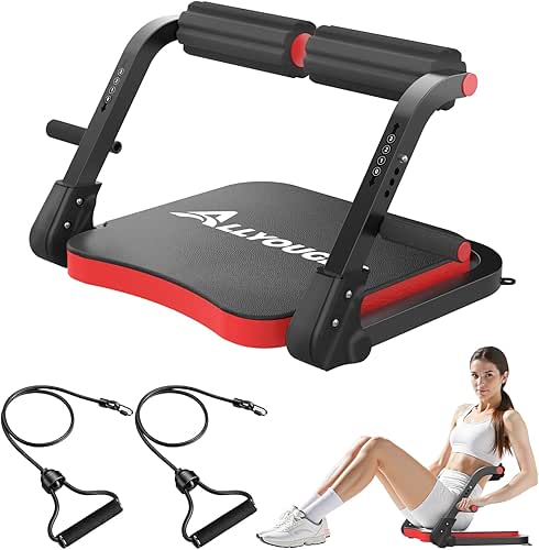 Ab Machine,Sit Up Exercise Equipment& Core Machine, Workout Equipment,Adjustable Ab