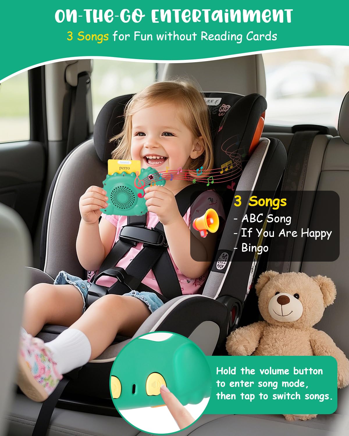 Bilingual Talking Flash Cards - 510 Words Spanish/English Learning Toy For Ages 3-7