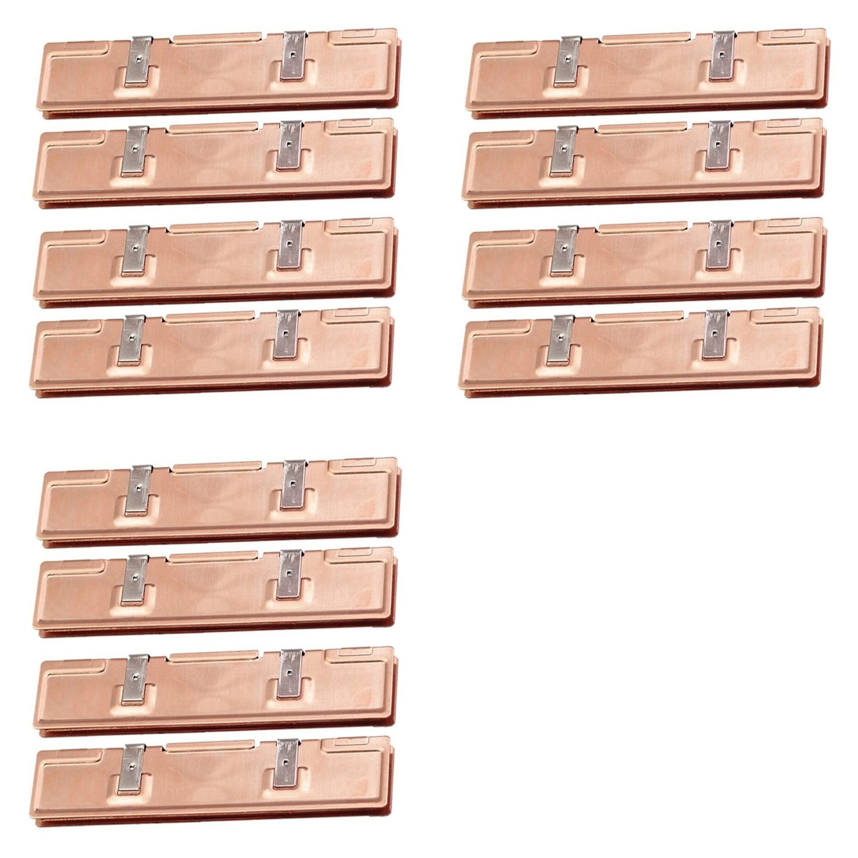 12 Pezzi Radiatore Dissipatore di RAM nel Rame Puro per Dispositivo di Raffreddamento della Memoria RAM Dissipatore di Radiatore Memoria Desktop DDR2 DDR3 DDR4