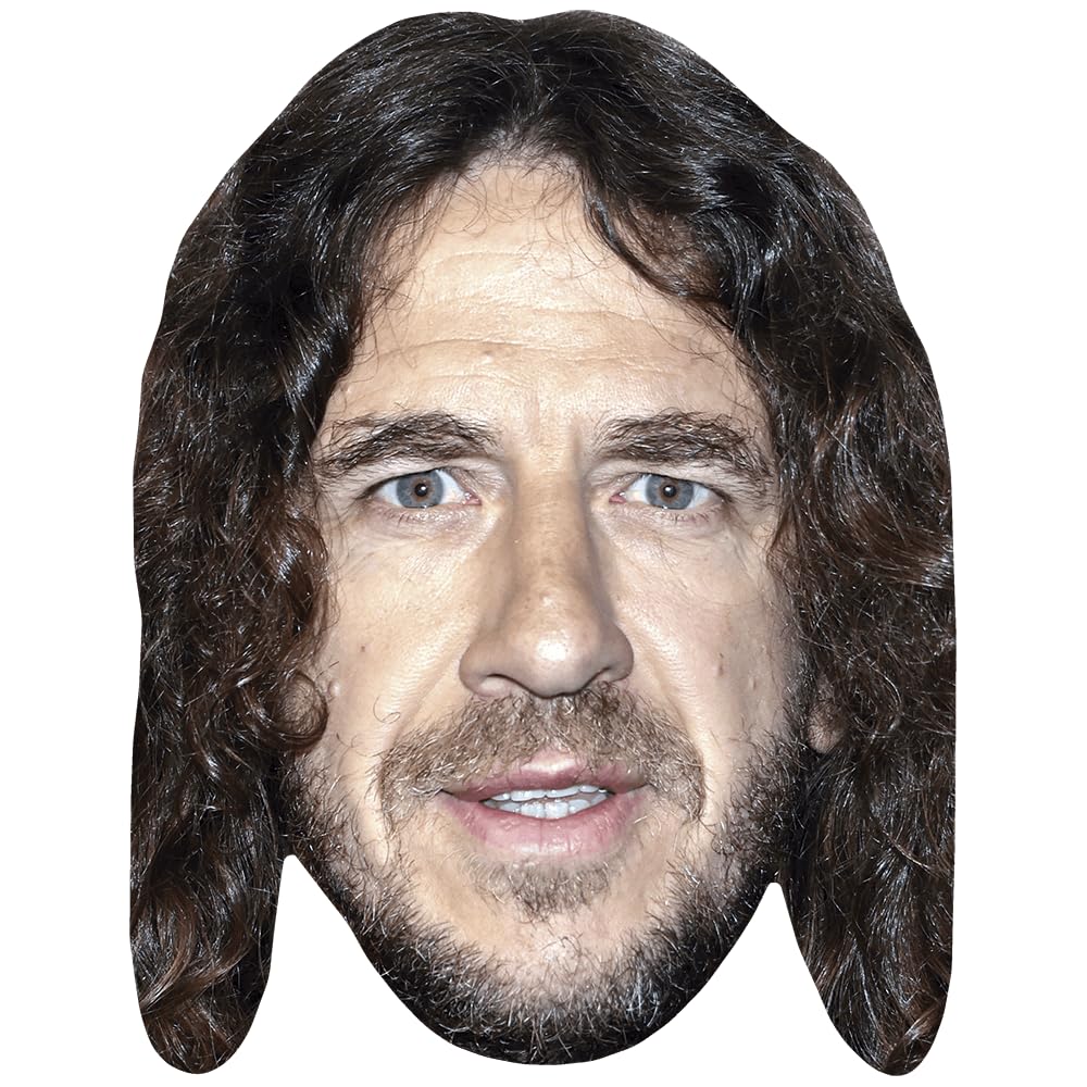 Celebrity Cutouts Lifelike Carles Puyol (Long Hair) Big Head. Larger Than Life Mask.