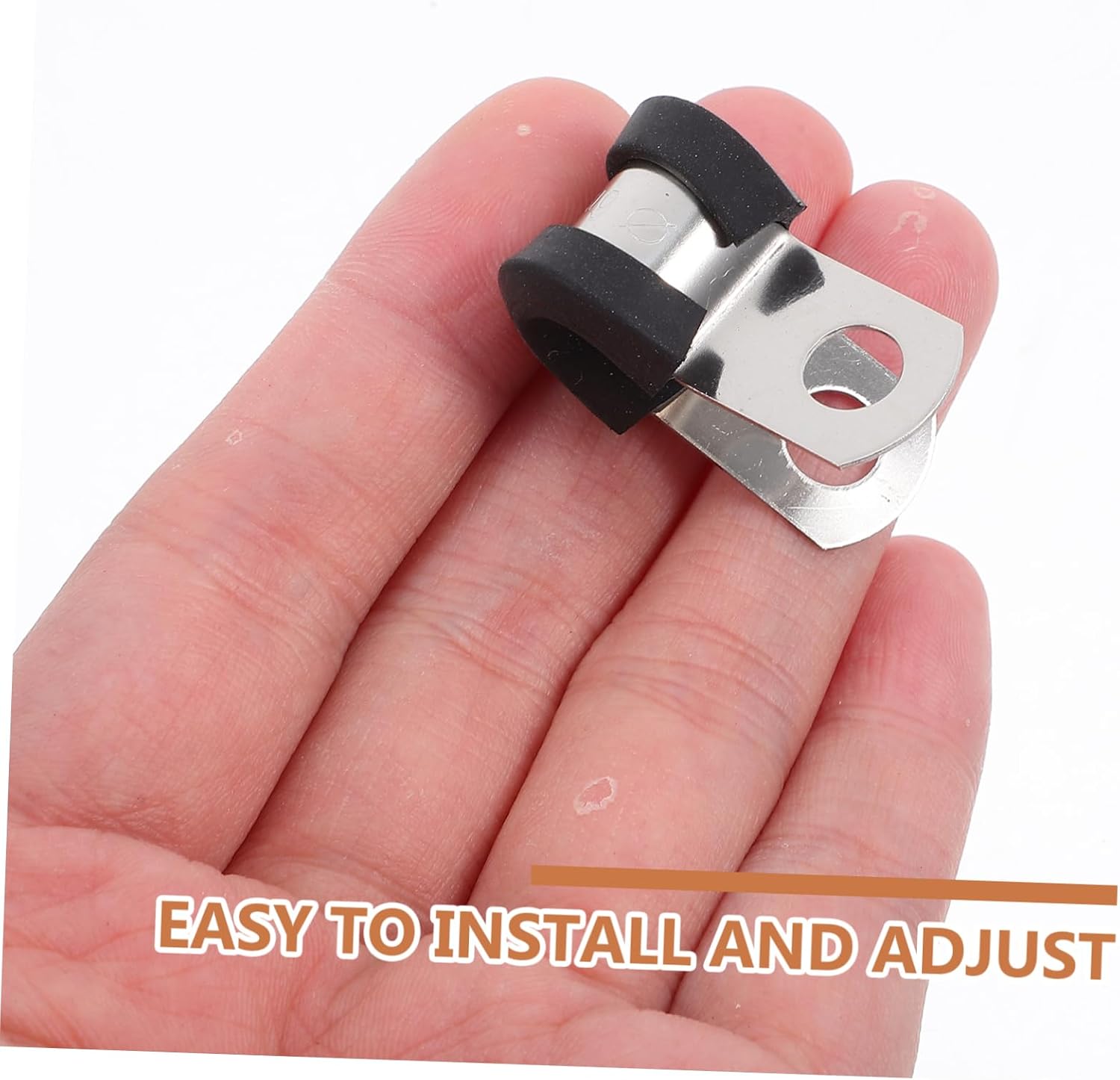 20pcs Heavy Duty Tube Clamps for Secure Pipe Strap Clips Easy Installation and Versatile Bracket Clamps for Various Applications