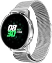 Qubist 22 MM Strap, Compatible with Galaxy Watch 3 45mm/Sam-sung Galaxy Watch 46mm/Gear S3 Frontier/Classic Band, 22mm Stainless Steel, Metal Strap for Galaxy Watch 46mm Smartwatch (Silver) gallery image
