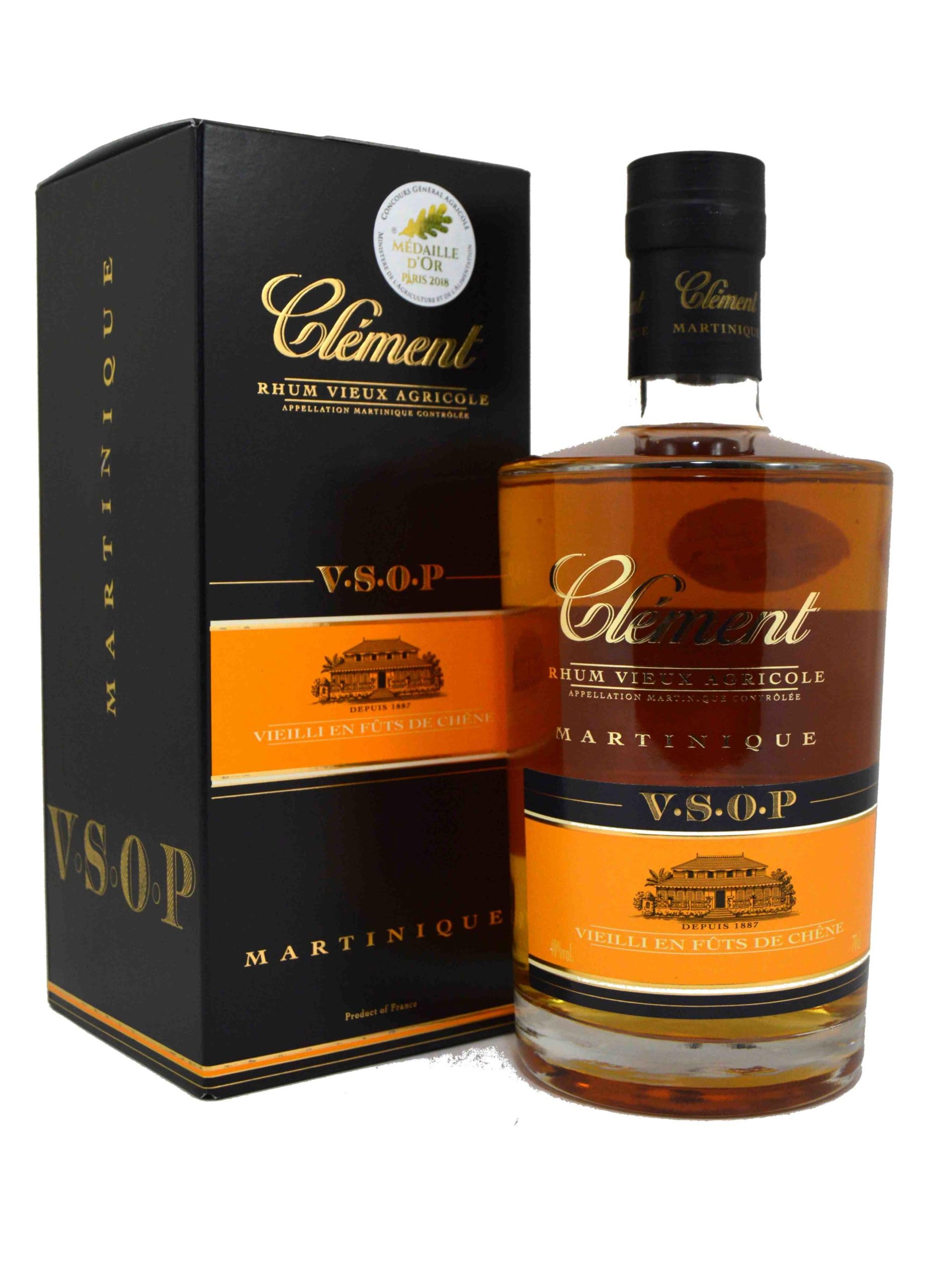 RUM CLEMENT AGRICOLO INVECCHIATO VSOP MARTINICA 70 CL IN ASTUCCIO