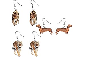 Playful Farm Animal Stud Earrings: A Big-Dog Delight