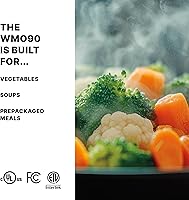 Vista 2 de Waring Horno microondas comercial WMO90 de servicio medio, 0.9 pies cúbicos, 10 ajustes de memoria programables, 5 niveles de potencia, construcción