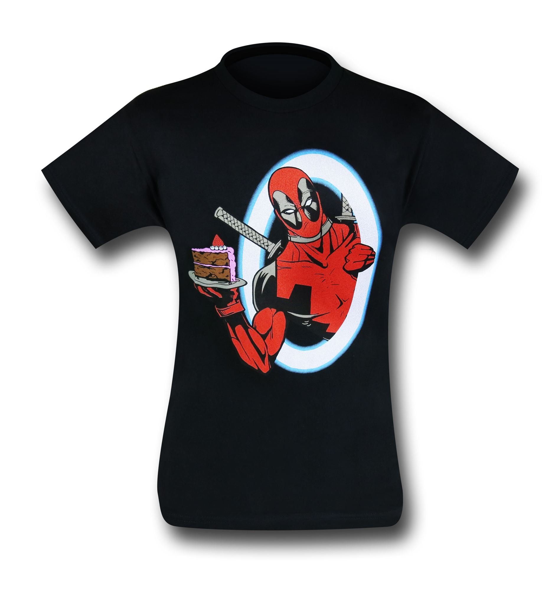 Deadpool Portal Piece of Cake 30 Single T-Shirt