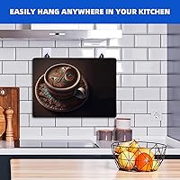 Vista 5 de Cubierta para estufa eléctrica de 28 x 20 pulgadas, protector superior de estufa de goma suave y duradero, protector superior de estufa fácil