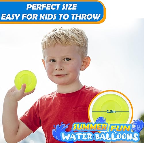 Miniatura 3 de SweetAce Paquete de 12 bolas de agua reutilizables de llenado rápido, bombas de agua para salpicaduras, bola de remojo de salpicaduras de verano al