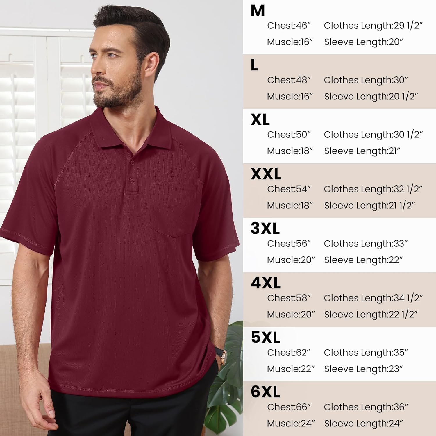 Corna Men's Golf Polo Shirts Short Sleeve Quick Dry Fit Moisture Wicking Running Athletic Big & Tall Performance Golf Shirts
