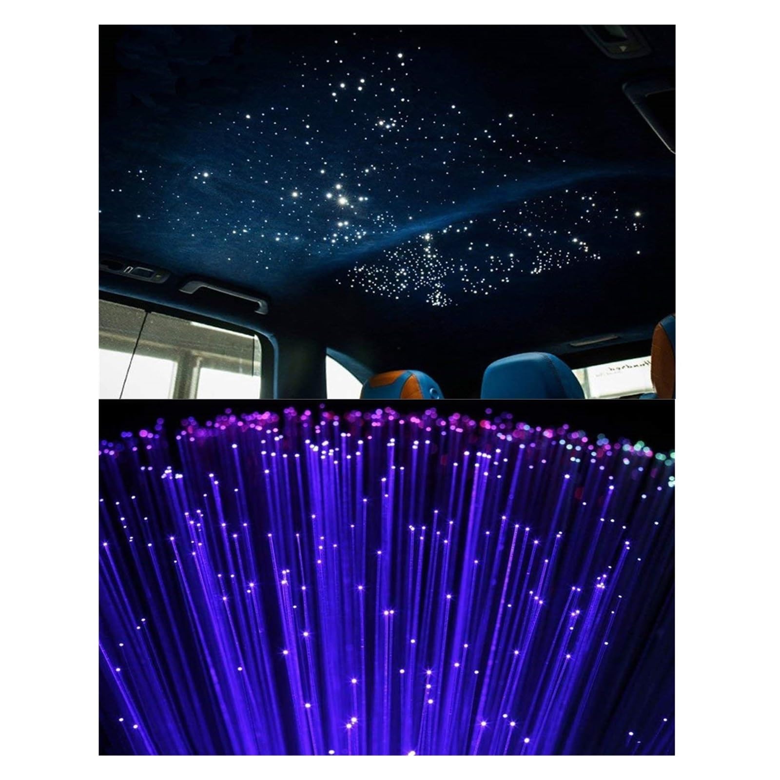 300 Szt. 300CM RGB LED Światłowody Na Dach Samochodowy Gwiazda Sufitowa