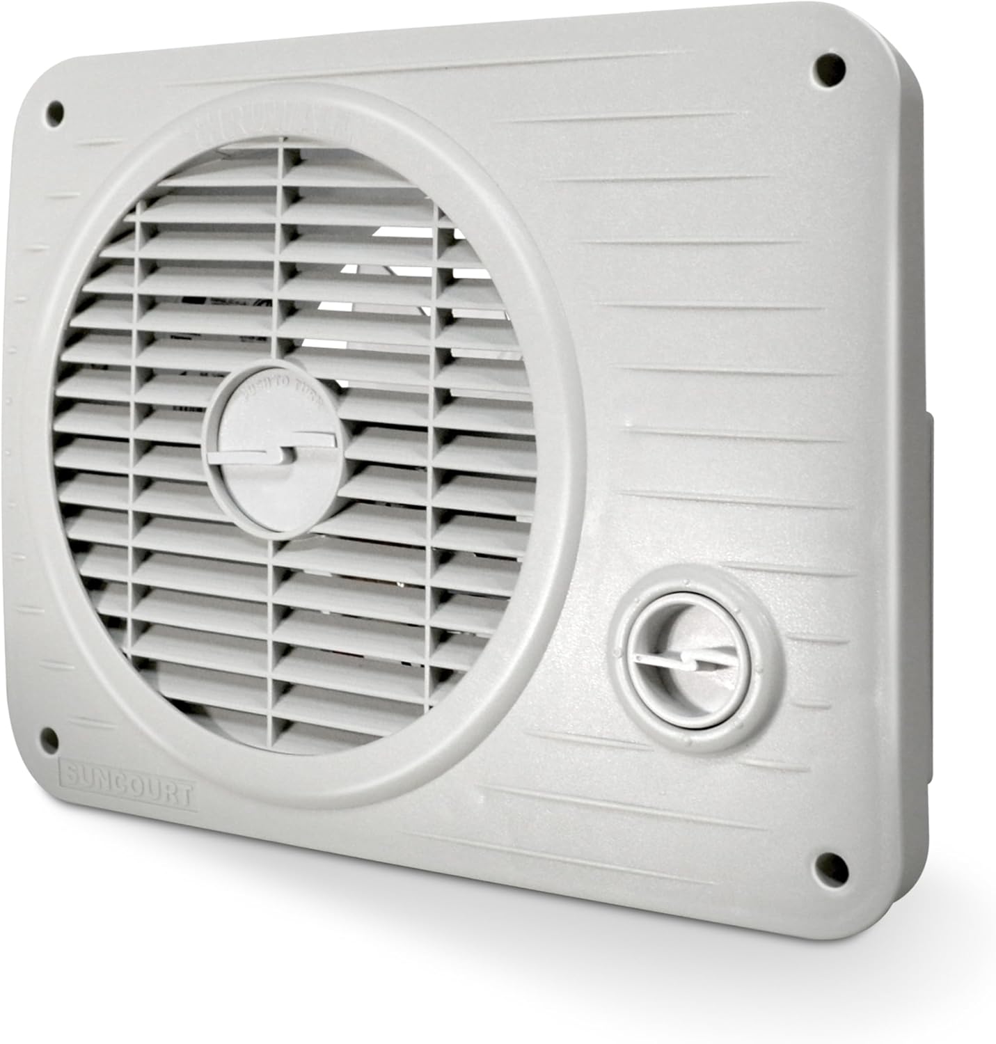 Suncourt ThruWall Room-to-Room Transfer Fan — Quiet Through Wall Vent Fan Improves Air Circulation Between Rooms Up To 200 Sq. Ft. | Hardwired, Variable Speed Dial (TW208)