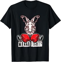 wanna fight? boxing Kangaroo T-Shirt