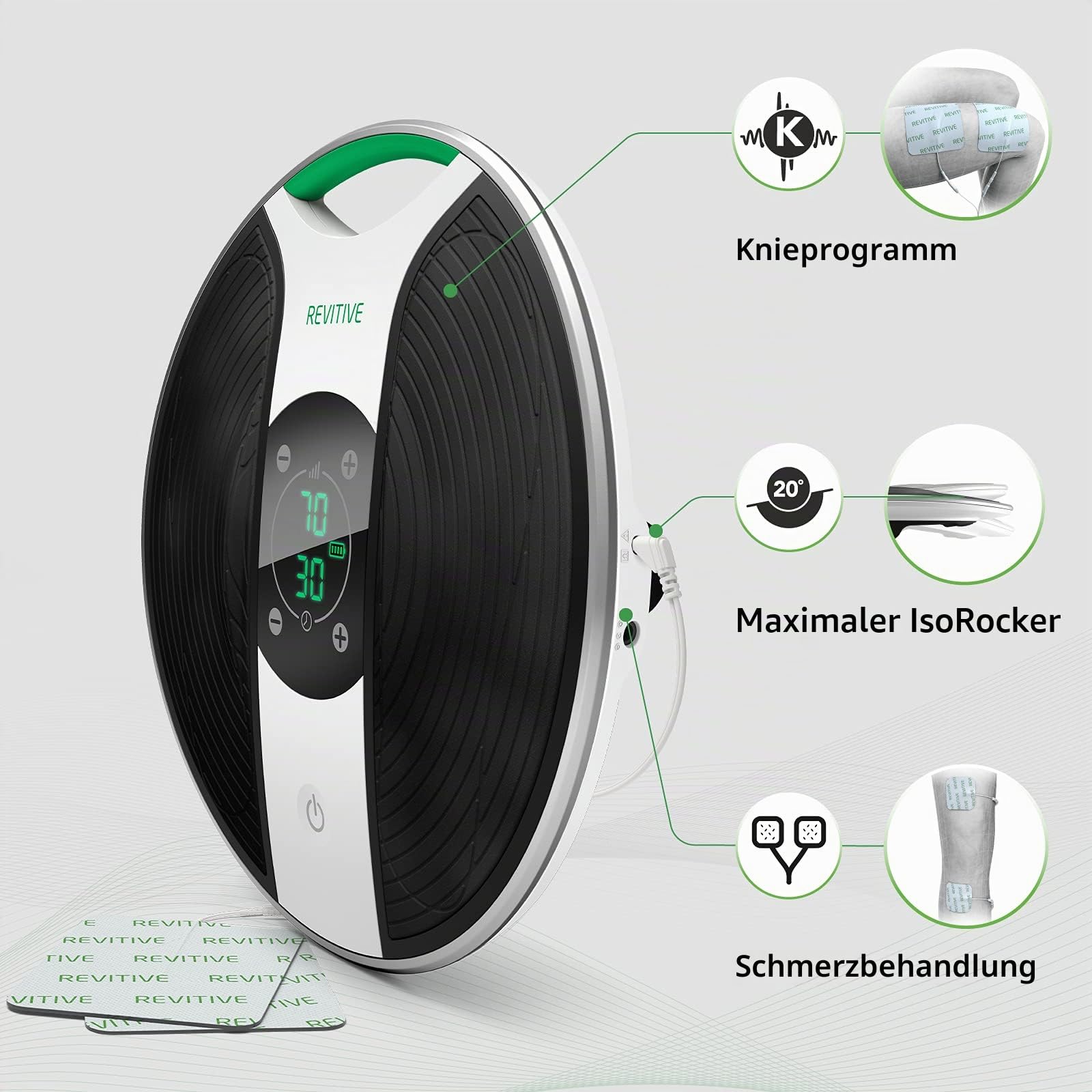 Revitive Elektroden-Oberschenkelpolster (berechtigt für Mehrwertsteuer in Großbritannien)