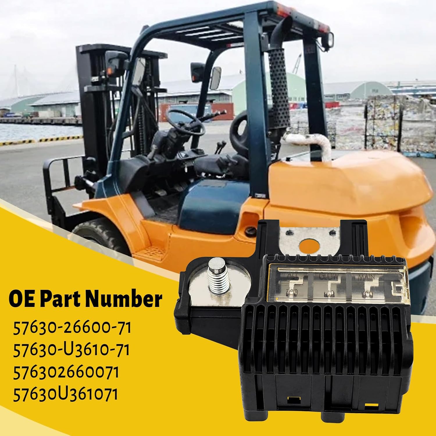 Safety Fusible Block Replacement for Toyota Forklift 7FD/8FD10-35 57630-26600-71 57630-U3610-71