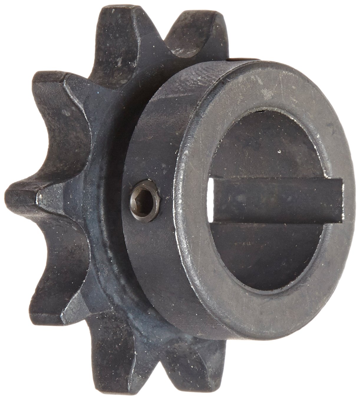 Martin Roller Chain Sprocket, Bored-to-Size, Type B Hub, Single Strand, 50 Chain Size, 0.625" Pitch, 10 Teeth, 1" Bore Dia., 2.299" OD, 1.5625" Hub