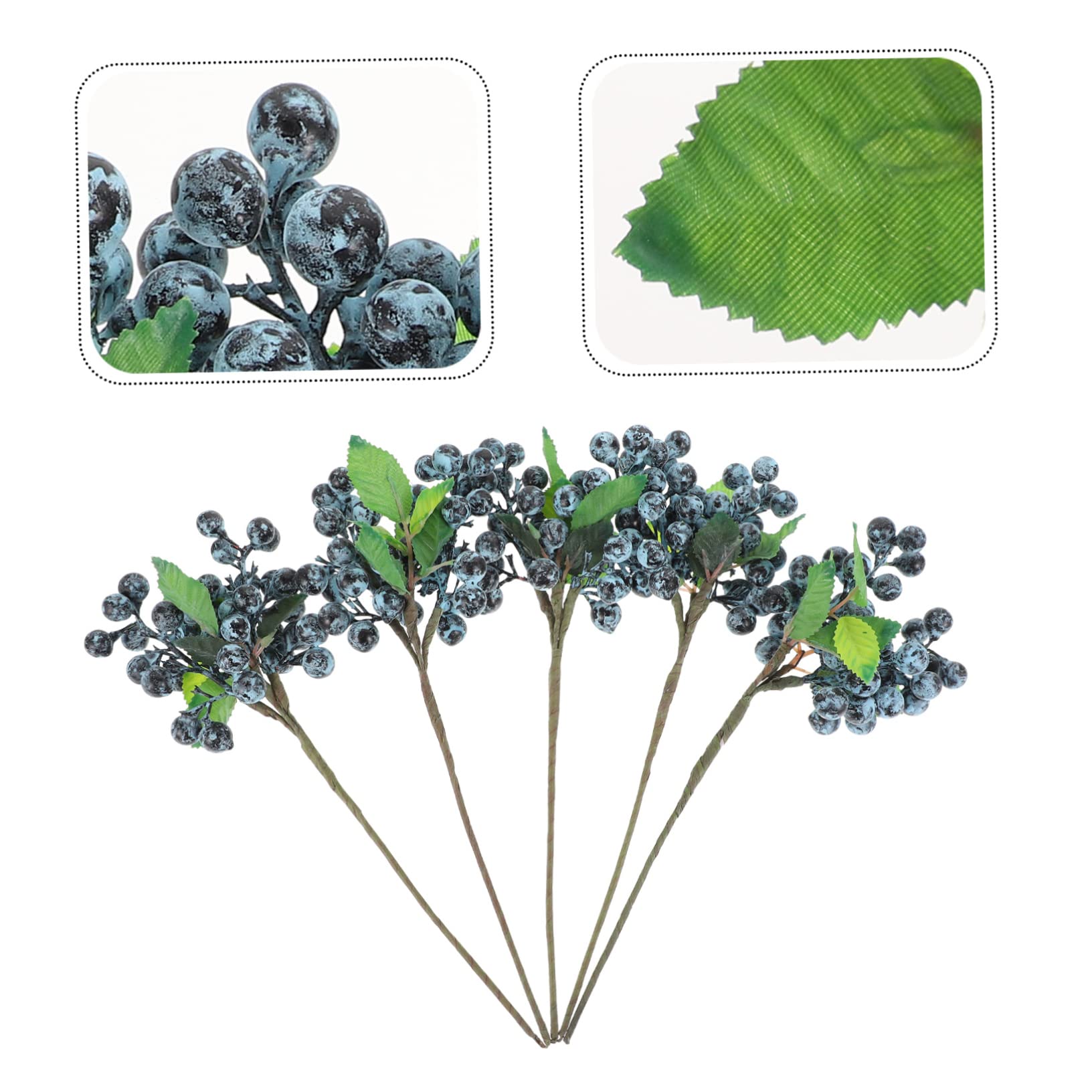 Yardwe 15 Pezzi Bacche Artificiali Artificiales Para Ornamenti Natalizi Decorazioni Rami Di Bacche Di Agrifoglio Simulazione Ramo Di Bacche Bacche Realistiche Con Steli Steli Di