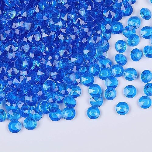 Miniatura 53 de 1000 piezas de gemas acrílicas de plástico, diamantes acrílicos falsos, cuentas de relleno de jarrón, cristales de diamantes sintéticos, joyas