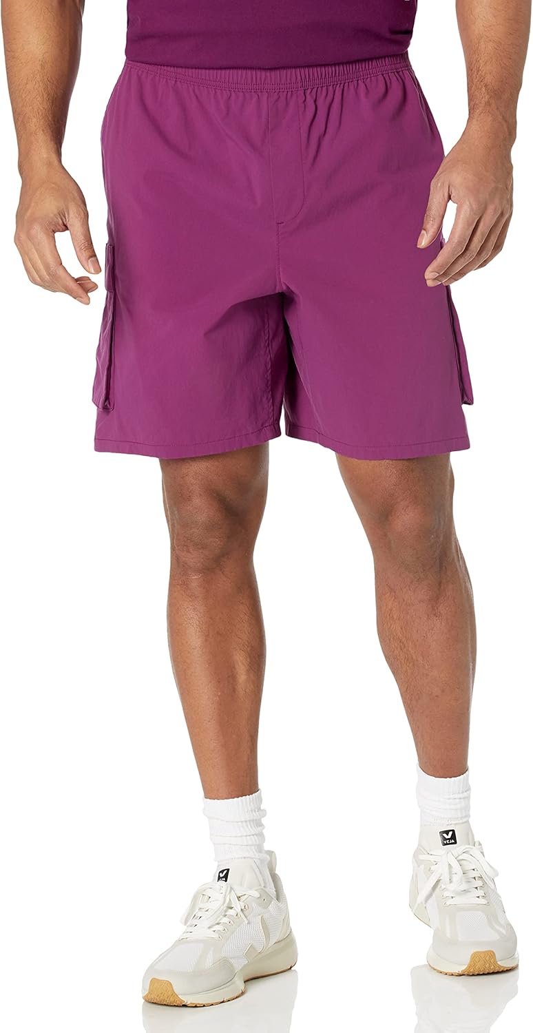 Amazon Aware Men's Relaxed-Fit Stretch Nylon Pull-On Cargo Short
