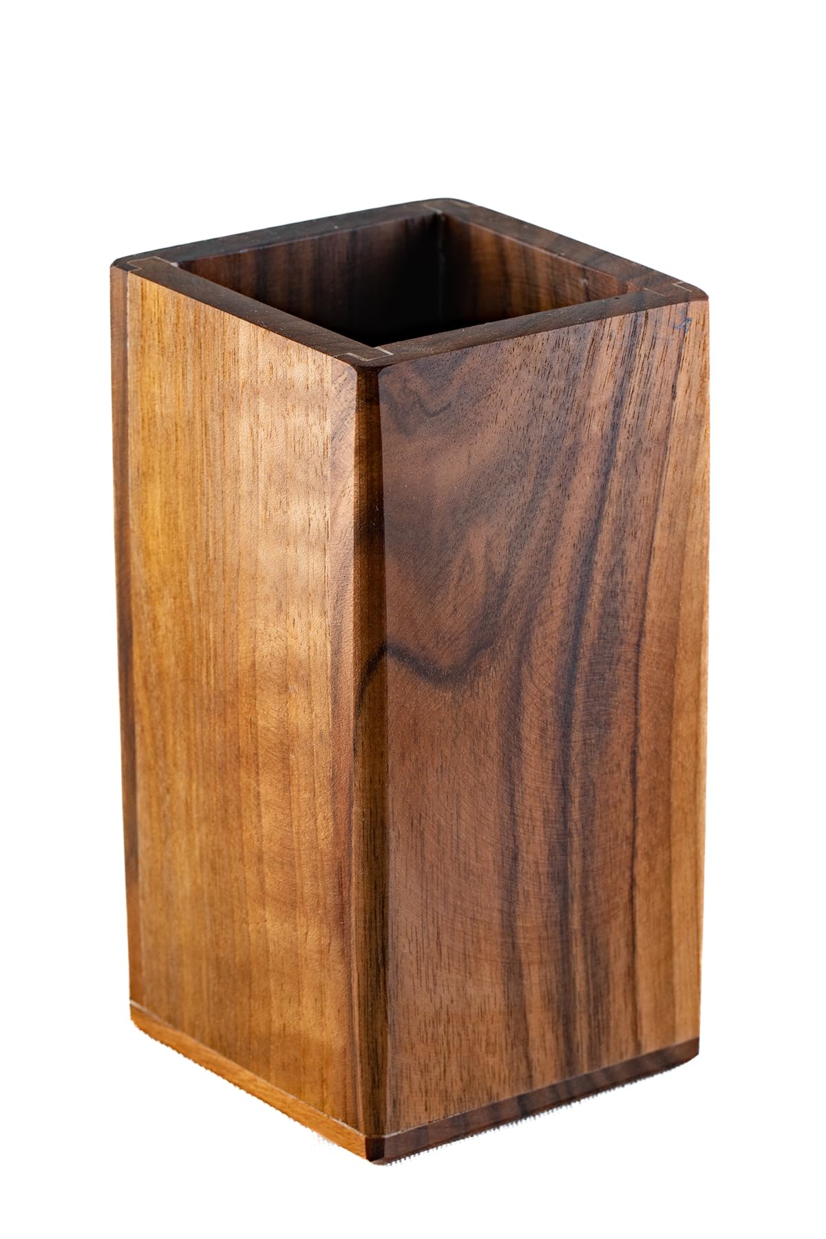 Demy Craft – Walnussbaum Handgefertigter Löffelhalter aus Holz, Nachhaltiger Besteckhalter für die Küche
