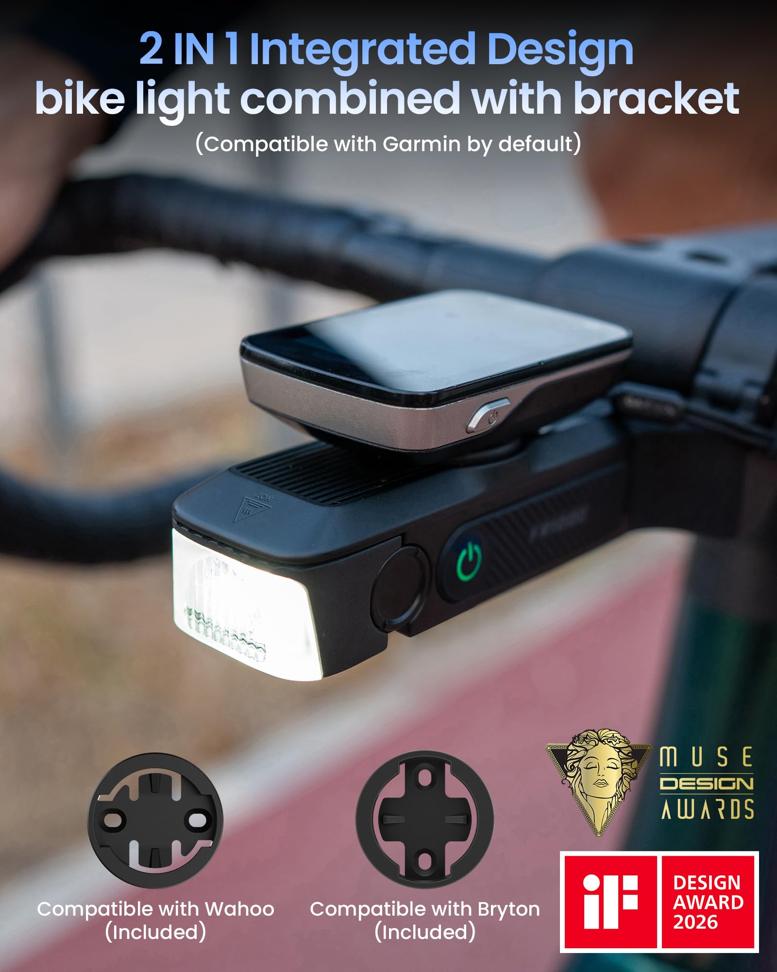 Amazon | RAVEMEN FR1000 夜間走行用自転車ヘッドライト 30°調整可能
