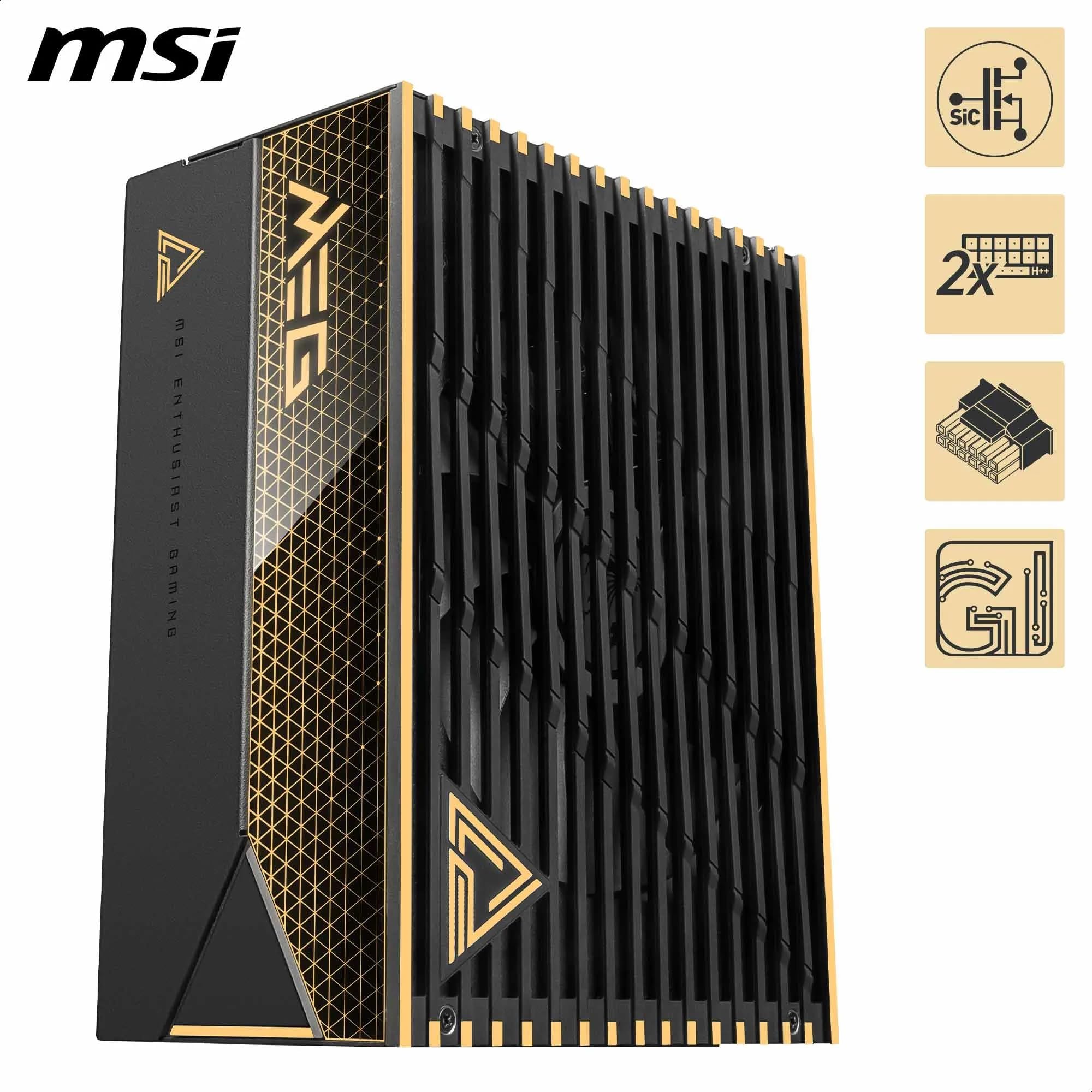 Amazon | MSI MEG Ai1600T PCIE5 電源ユニット、1600W、80 Plus