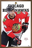 Vista 14 de Trends International NHL Chicago Blackhawks - Póster de pared de la serie 23 de Seth Jones, 22.4 pulgadas de largo x 14.7 W, versión premium sin
