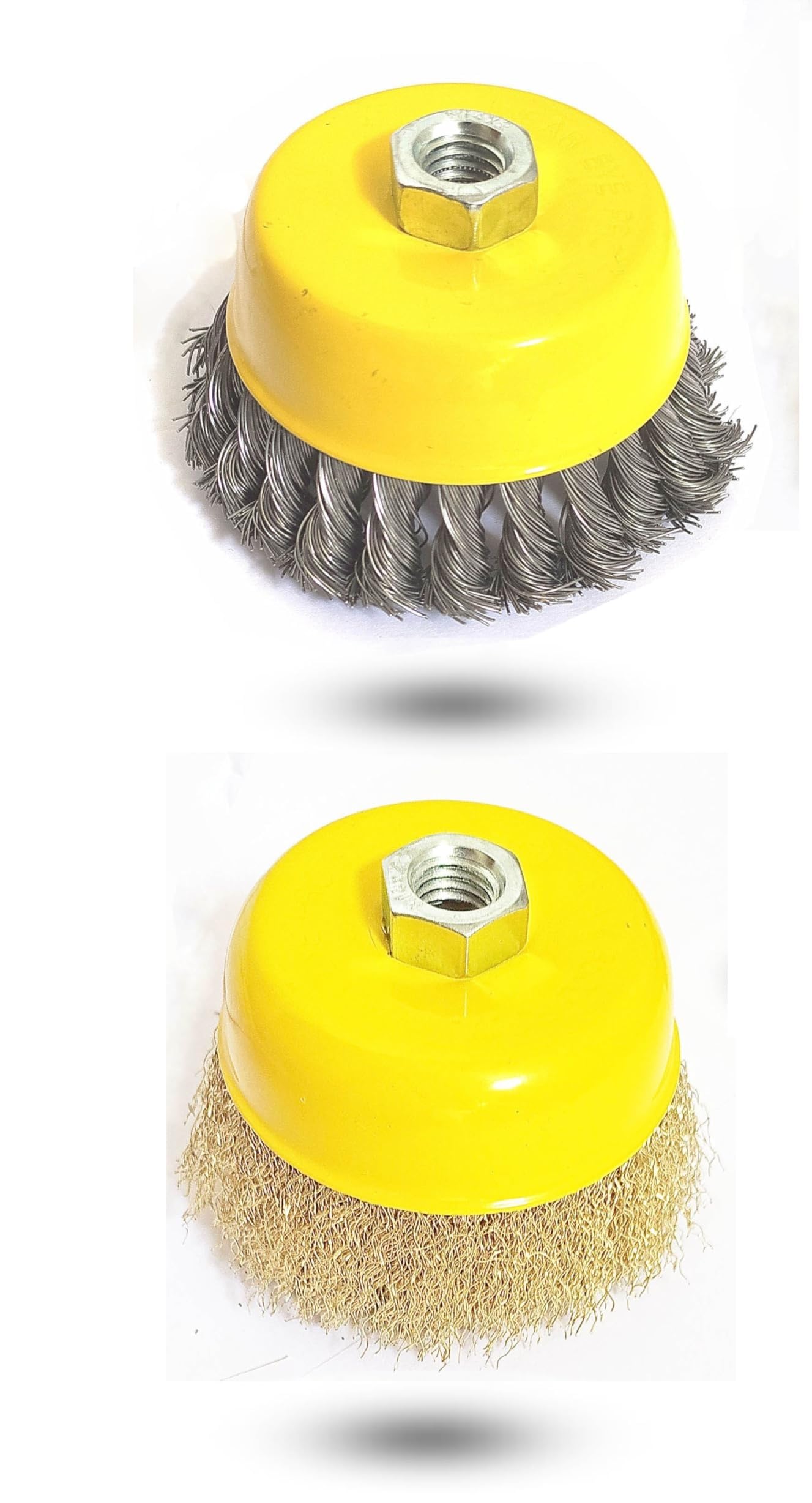 Inditrust 2pc 4inch Twisted and Non Twisted Wire cup brush M14 DIA (B0CMTLC8XN) Amazon Price History, Amazon Price Tracker
