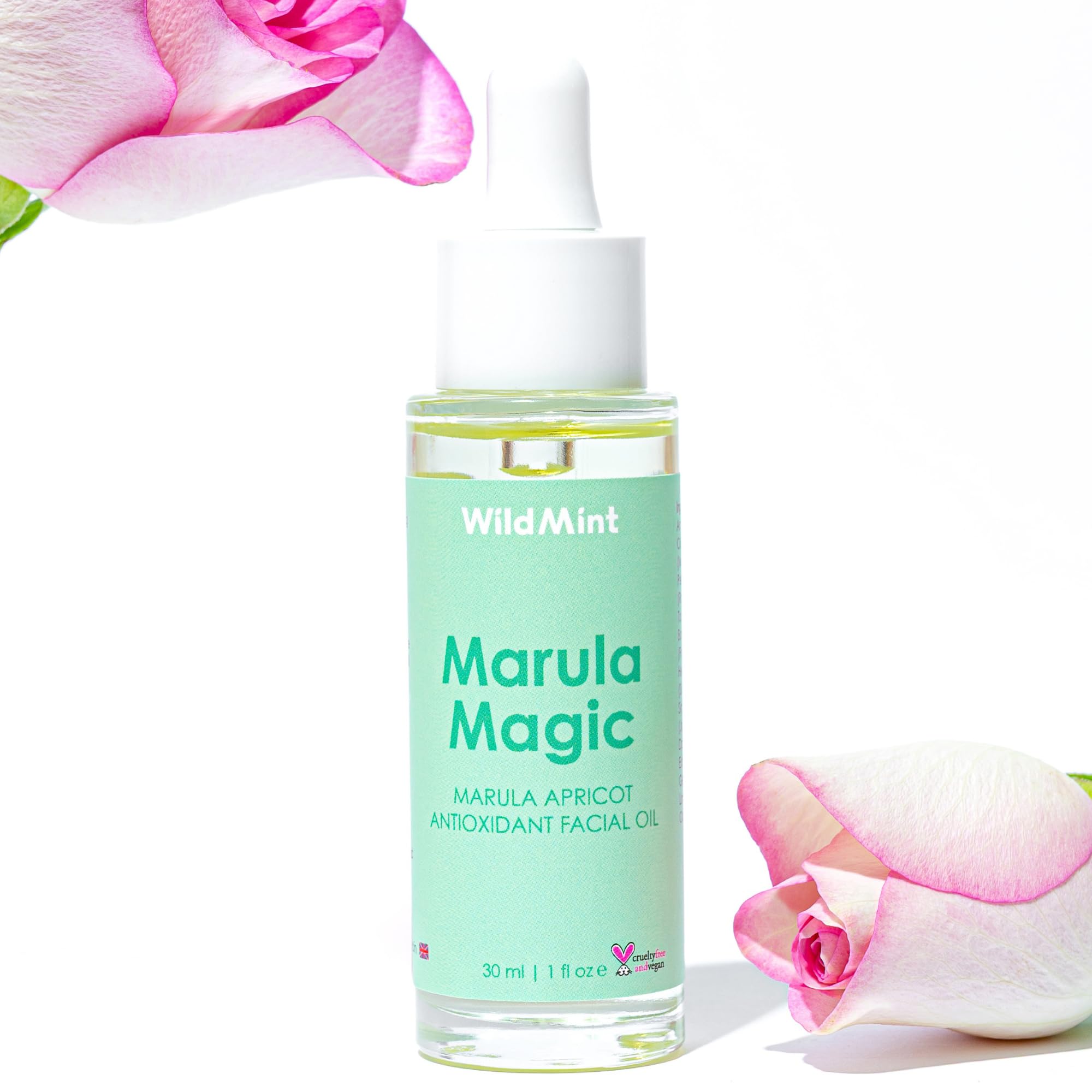 Marula Magic Natural Face Oil | Softening & Healing Marula Facial Oil for Sensitive, Dry, Mature & Menopause Skin | Reduces Redness & Irritation | UK Made Vegan & Cruelty-Free Skincare | 30ml