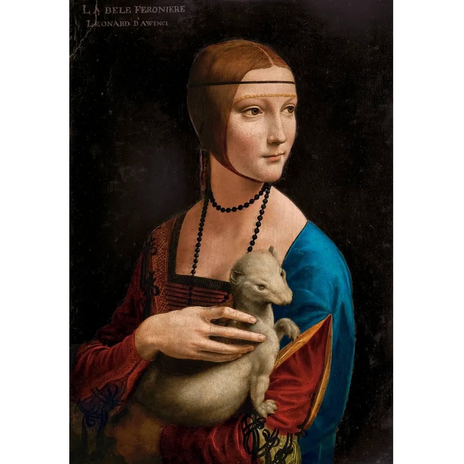 Castorland Jigsaw Puzzle 1000 Pieces: Lady with Ermine, Leonardo da Vinci