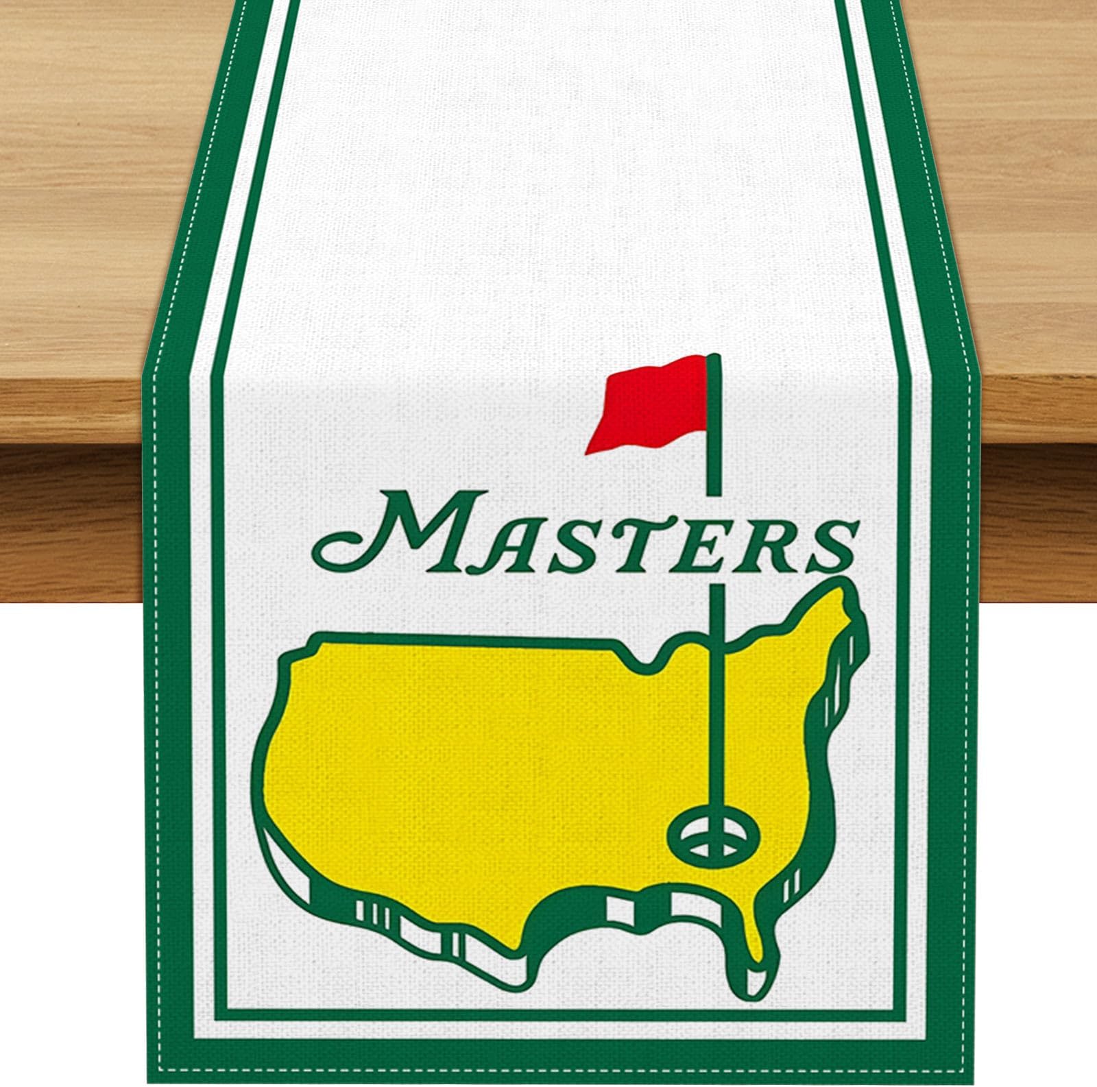 BuxiuerBuxiuer Masters Tournament Table Runner Masters Golf Party Decorations Dining Room Home Kitchen Table Decor (13" x 72")
