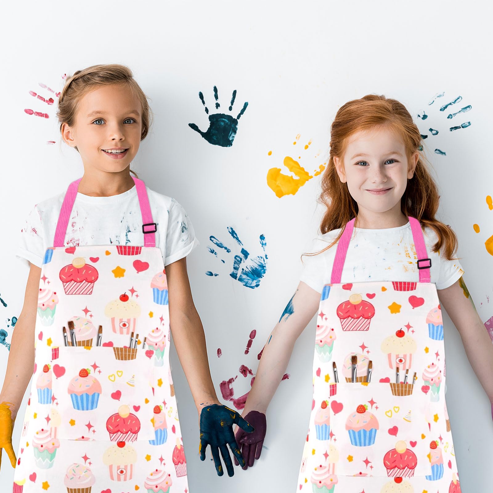 TUONYIS Cartoon Canvas Kids Aprons Kids Aprons - Image 3