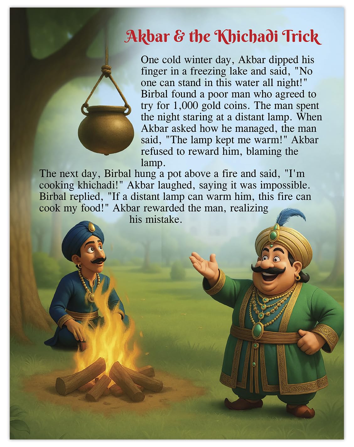 Akbar Birbal Story Book in English - 101 Story Book for Kids | Best Selling Akbar and Birbal Story Book for Kids in India (Hardback) | Premium Quality Moral Story Book | Two Brothers Publications 2