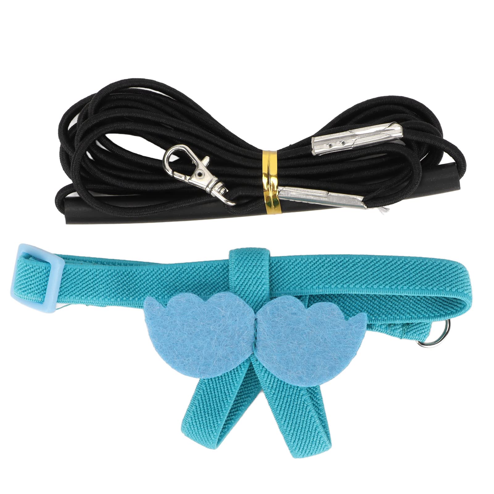 Vogel Harnas en Leiband Set, Verstelbare Training Benodigdheden voor Papegaaien, Duiven, Blauw, Outdoor Vliegende Touw
