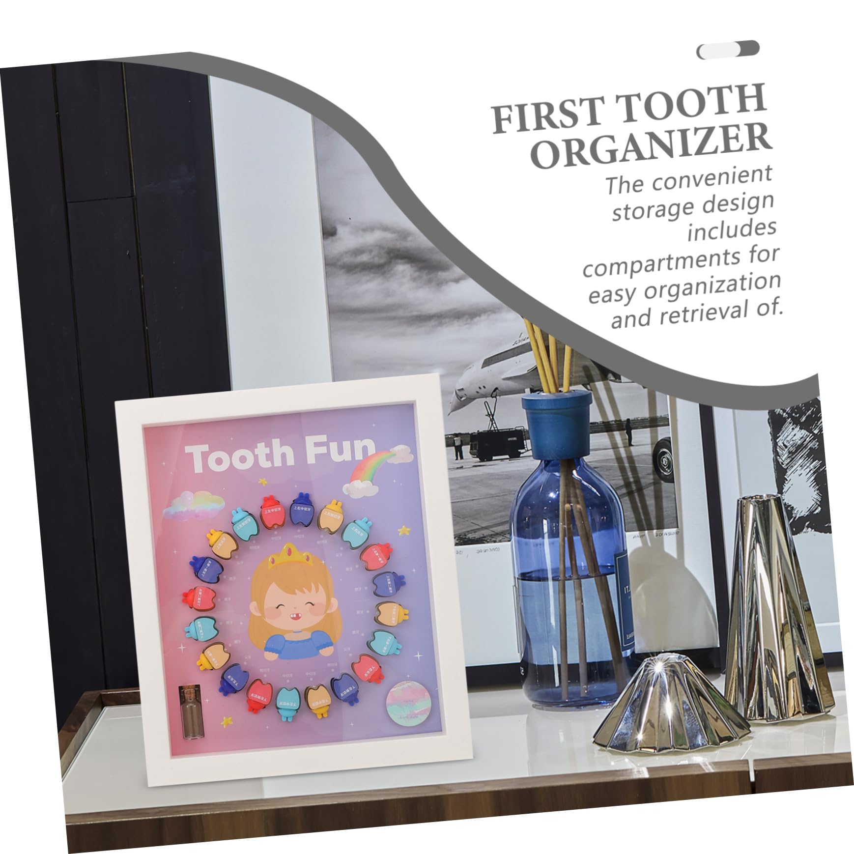 Boîte à Dents pour Garçon et Filles, Coffret Souvenir 1 Set, Compartiments