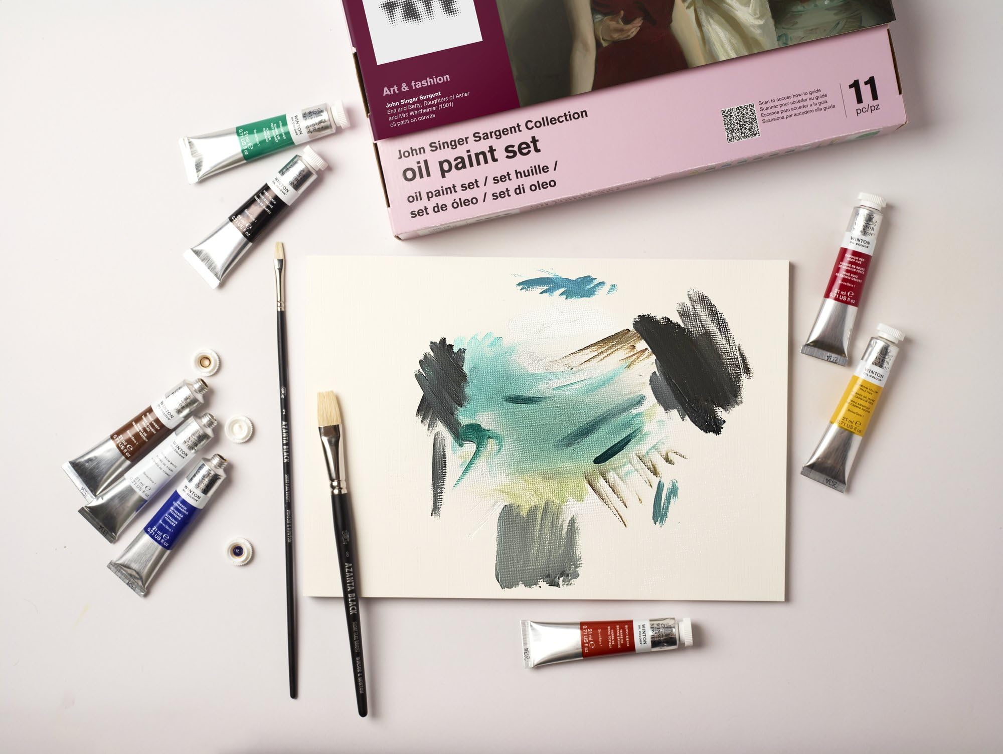 Winsor & Newton Tate Collection, 12 Pieces Oil Paint Set, Multi
