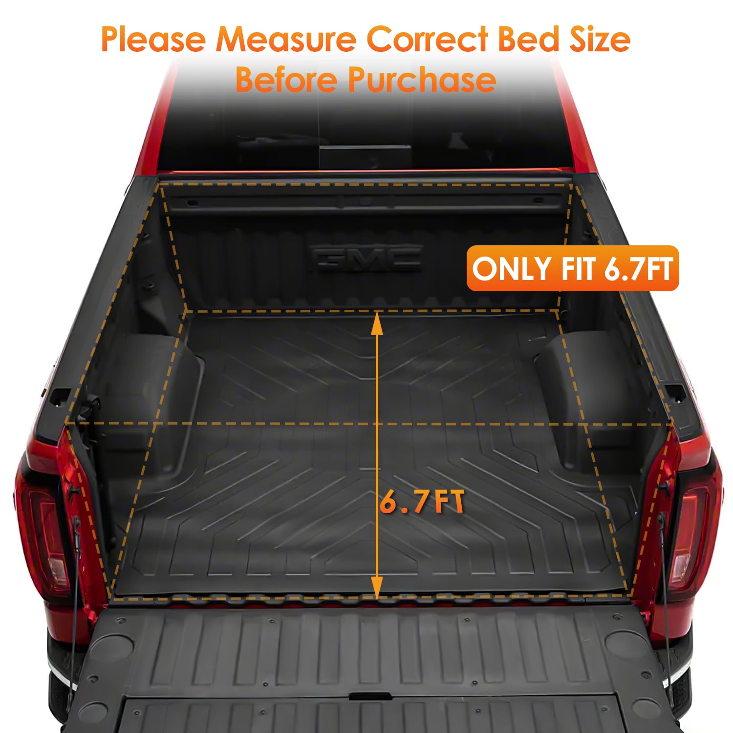 Nilight Soft Tri-fold Tonneau Cover For Toyota Tundra 2014-2021 5.5ft Bed | Waterproof Truck Bed Protection