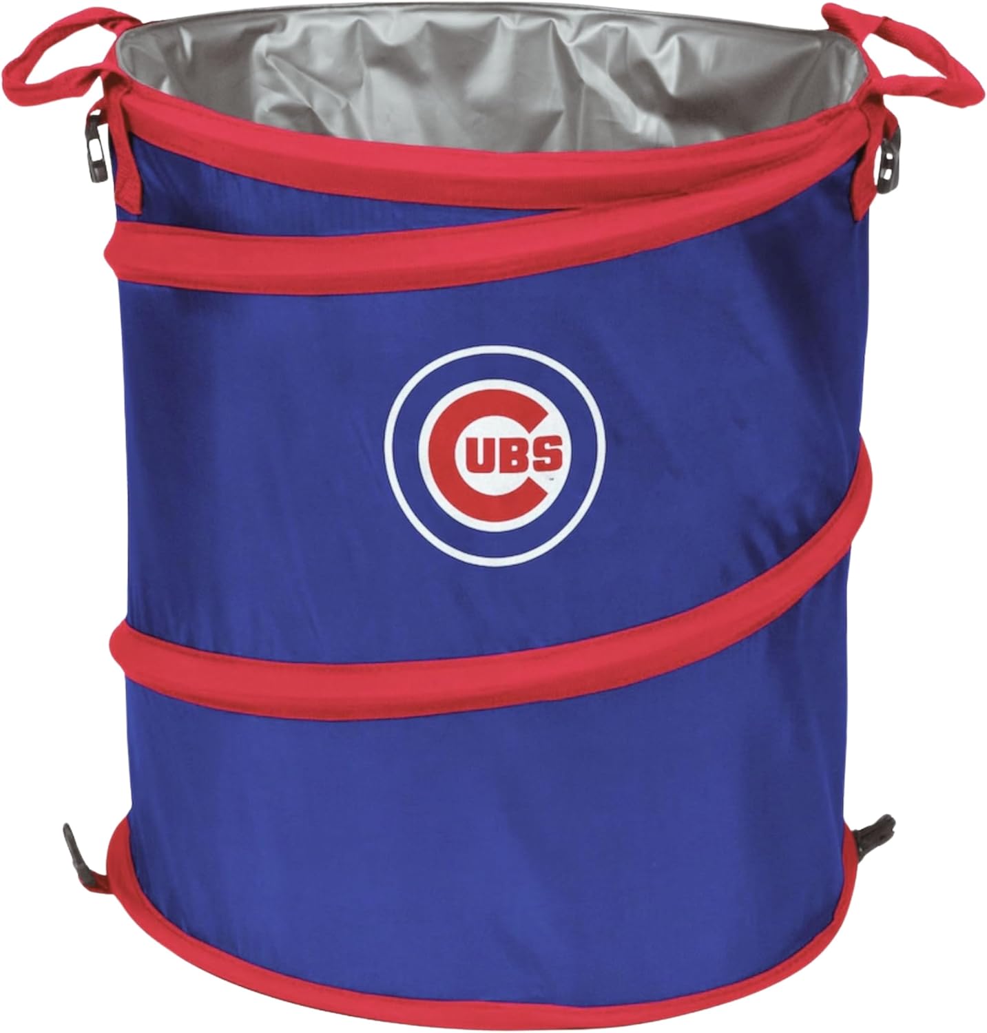 MLB Collapsible 3-in-1 Cooler, Trash Can, Travel Hamper (Chicago Cubs)