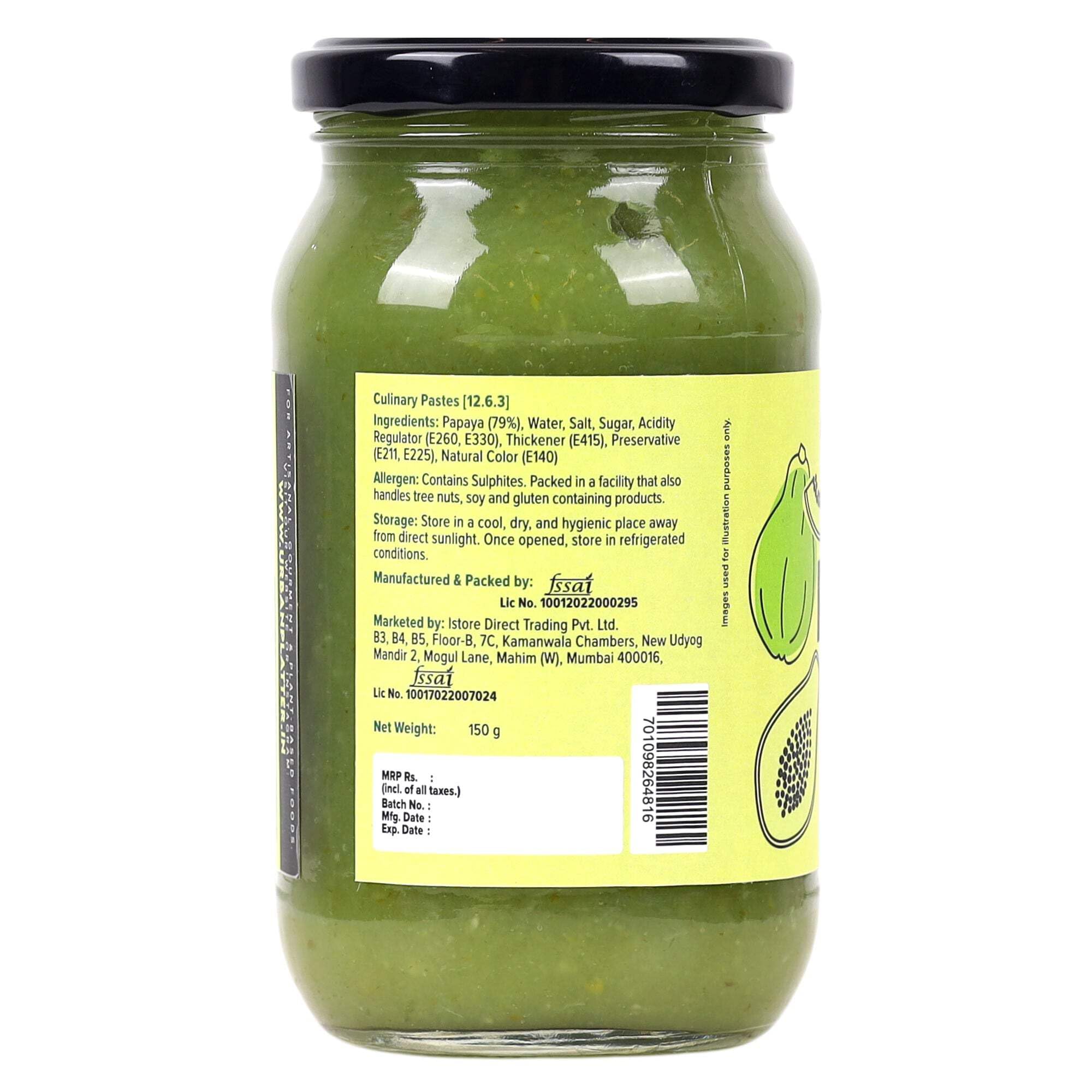 Urban Platter Raw Papaya Paste, 400g / 14 oz [Natural Meat Tenderizer] - Image 2 thumbnail