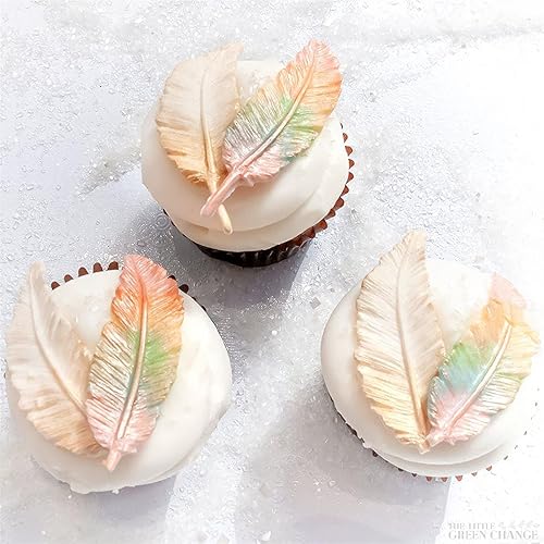 Miniatura 4 de Moldes de plumas para hornear  Moldes de caramelo rosa, moldes de silicona para jabón para manualidades de arcilla, moldes de plumas de fondant para