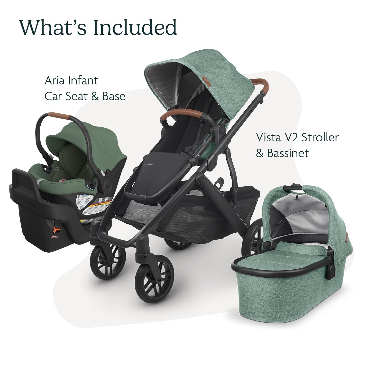 Uppababy Vista V3 UPPAbaby Cruz V2 Travel System Stroller Aria